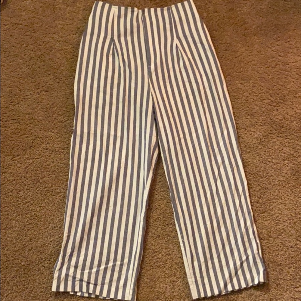 Super high waisted Zara culottes